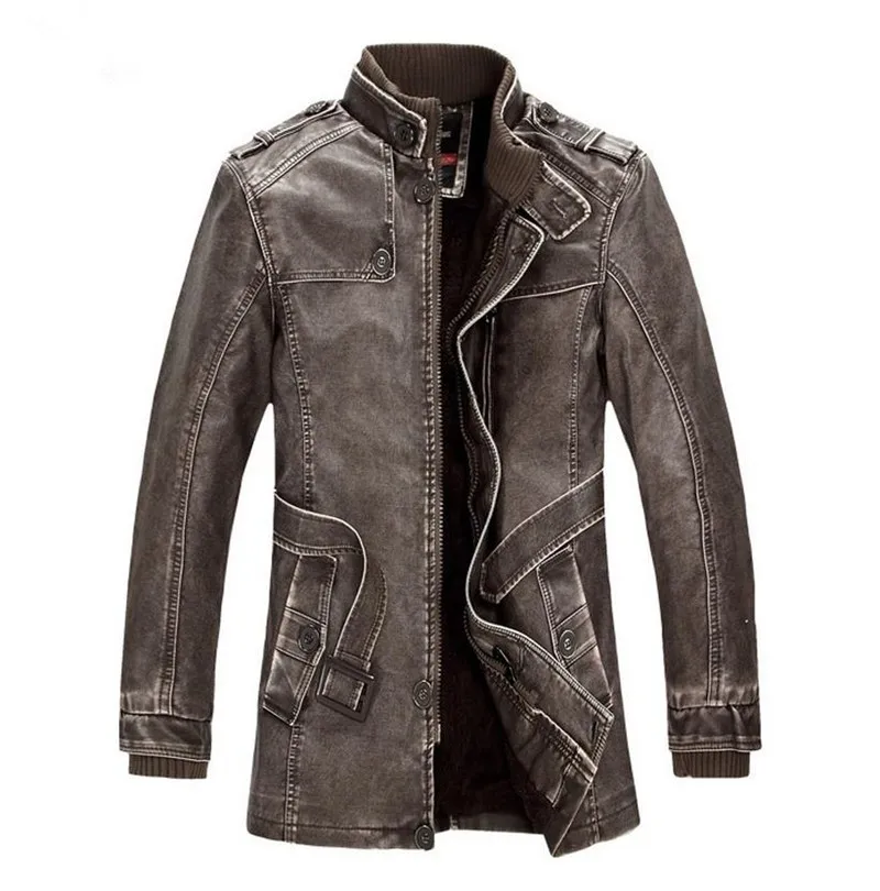 Горячая Высокое качество Новые Зимние Модные мужские пальто, мужские куртки, мужская кожаная куртка мотоциклетная одежда Бесплатная