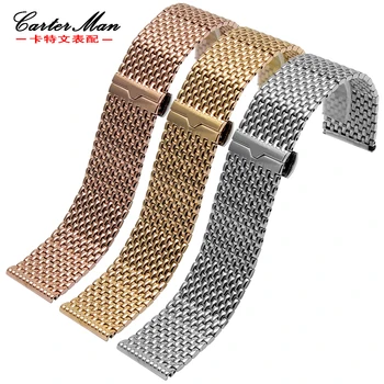 

New 22mm watchband High quality Staninless steel watch strap for AR men watch Bracelet