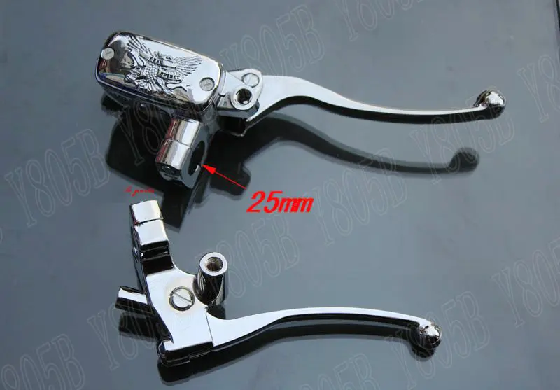 Motorcycle Eagle 1" Handlebar Reservoir Brake Clutch Levers For Honda