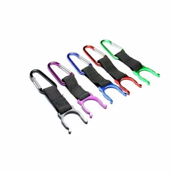 

500PCS Alloy buckle kettle outdoor Quickdraw Carabiner backpack Hanging Hook Water Bottle clip hang clasp Buckle Holder tool