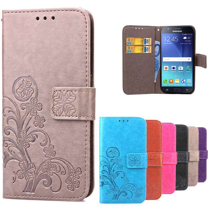 

For Samsung galaxy J5 case cover, J5 2015 luxury Flower flip leather wallet phone case for coque samsung J5 J500H J500M J500F