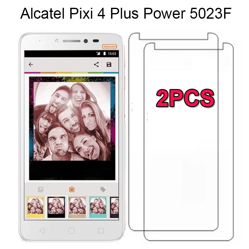 

2PCS For Alcatel Pixi 4 Plus Power 5023E 5023F 5023 5.5 Inch Screen Premium Tempered Glass Anti Shatter Toughened Protector Film