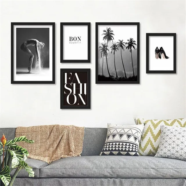 wohnzimmer kunst wandgestaltung, moderne nordic mode schönheit kunst landschaft zitat kunst leinwand, Design ideen