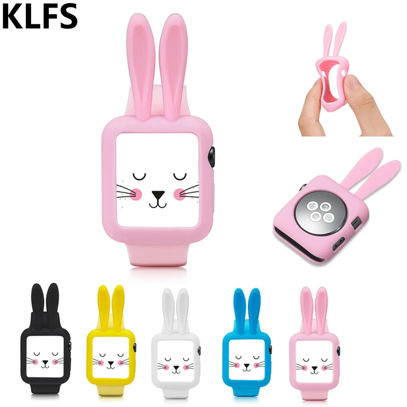

KLFS cute bunny shell for Apple Watch iWatch series 1/2/3 38 42mm case