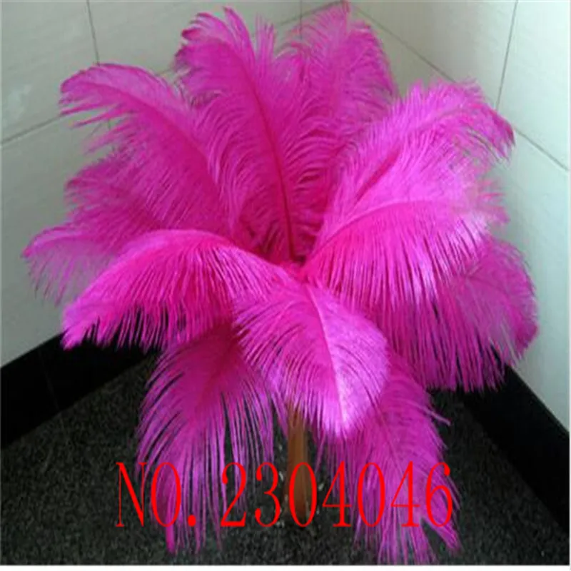 

Wholesale 50pcs 40-45cm (16-18inch) Natural Ostrich Feather Dyed Plum Red DIY Decorative Feather Accessory
