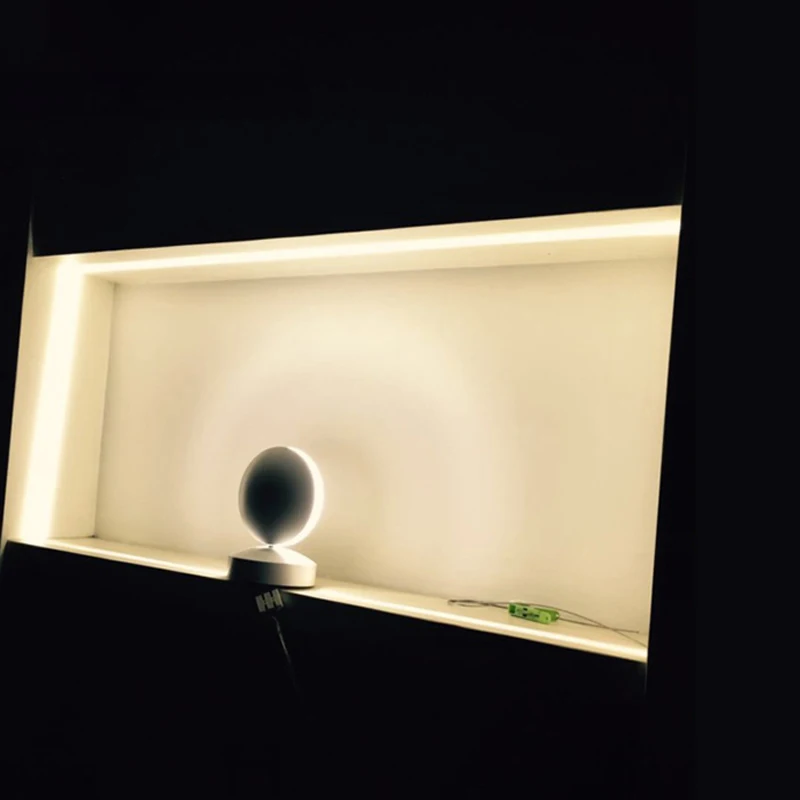 RGB Крытый светодиодный настенный светильник, поверхностный монтаж светодиодный настенный бра лайнер сценический эффект лампа прохода спальня декоративное освещение 85-265 в