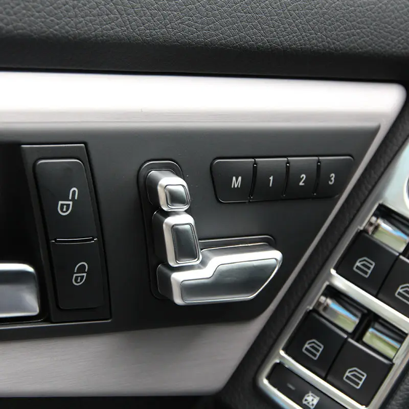 6 шт. хромированные накладки на кнопки для Mercedes Benz W246 W212 218 W146 X204 X156 B E CLS GLA GLK ML|for