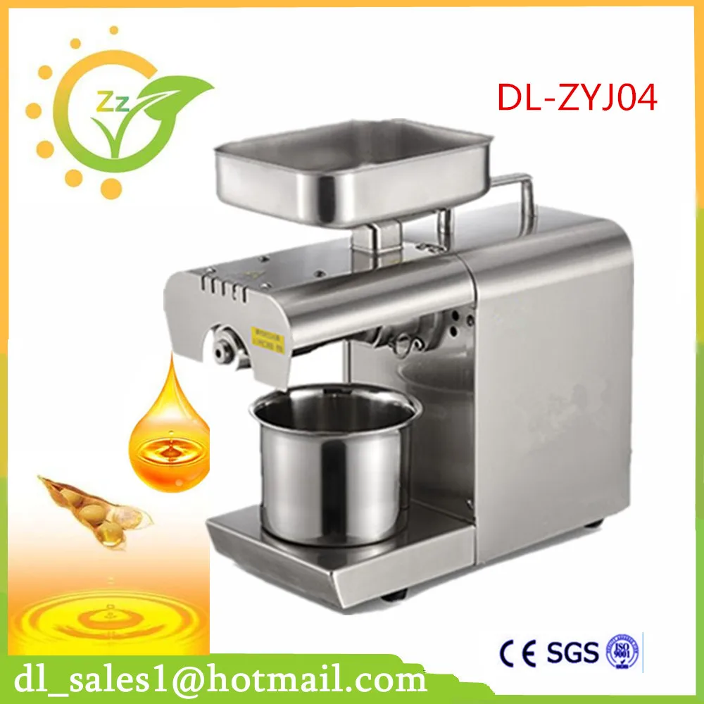 

Low Price All Stainless Steel Material Green Food Machine Nut Home Use Peanut Cold Oil Press Screw-Type Oil Presser For Sale