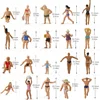 Evemodel 40pcs HO Scale Swimming Figures 1:87 Swimming People Model Trains 2