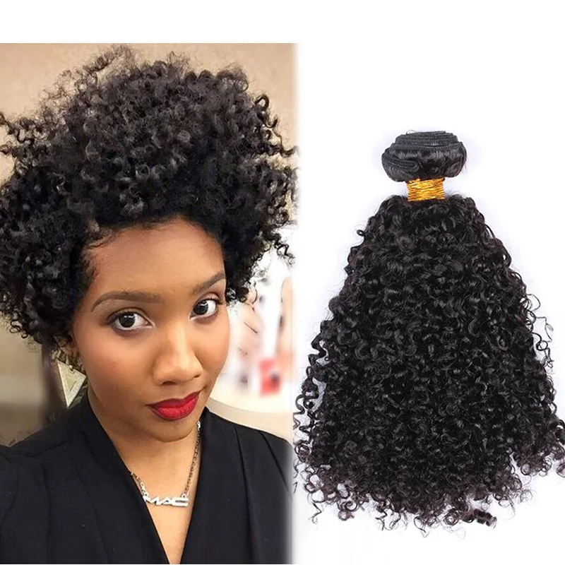 3b 3c Kinky Curly Virgin Hair Weave Bundles Malaysian Virgin Hair