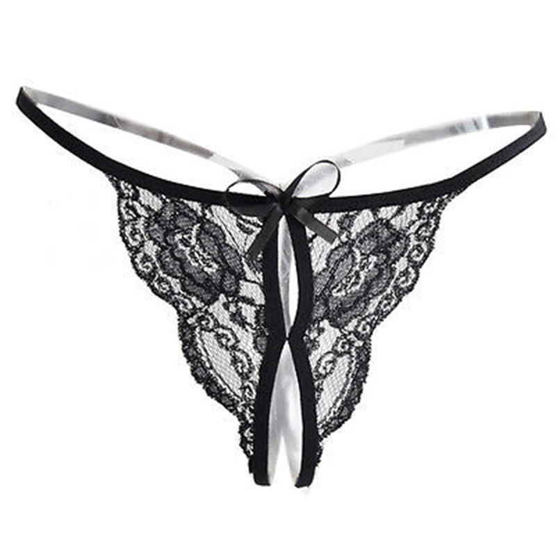 

New Women Sexy Lace Floral Briefs Lingerie Knicker G-string Thongs Panties Black Underwear Hollow Out Briefs