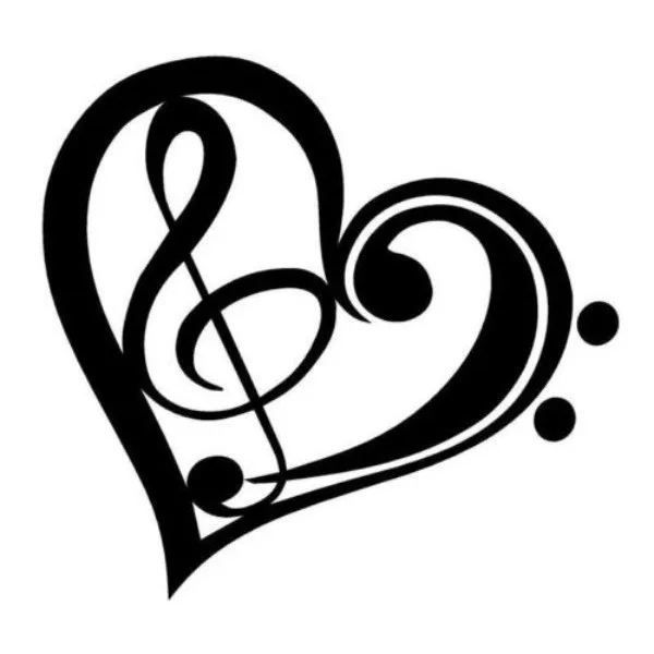 

Heart Tribal Musical Note car sticker Car Body Stickers Window Door Decal Top Quality Waterproof ZP020