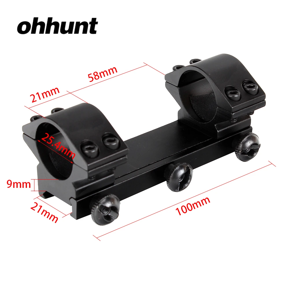Ohhunt 25 4 мм 1 дюйм Низкопрофильный Пикатинни Вивер рейка кольца крепление