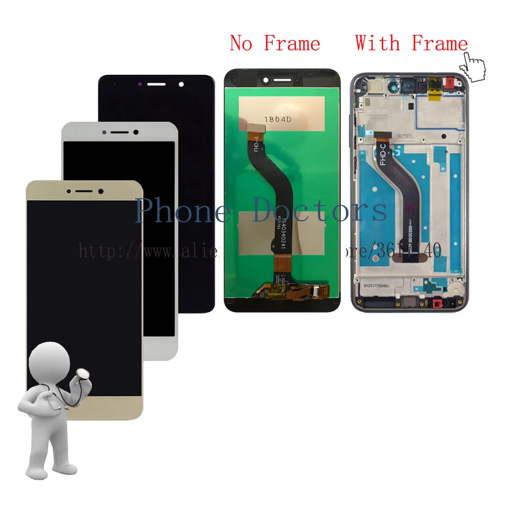 

5.2'' New Full LCD DIsplay + Touch Screen Digitizer Assembly With Frame For Huawei Honor 8 Lite PRA-AL00 PRA-AL00X PRA-TL10