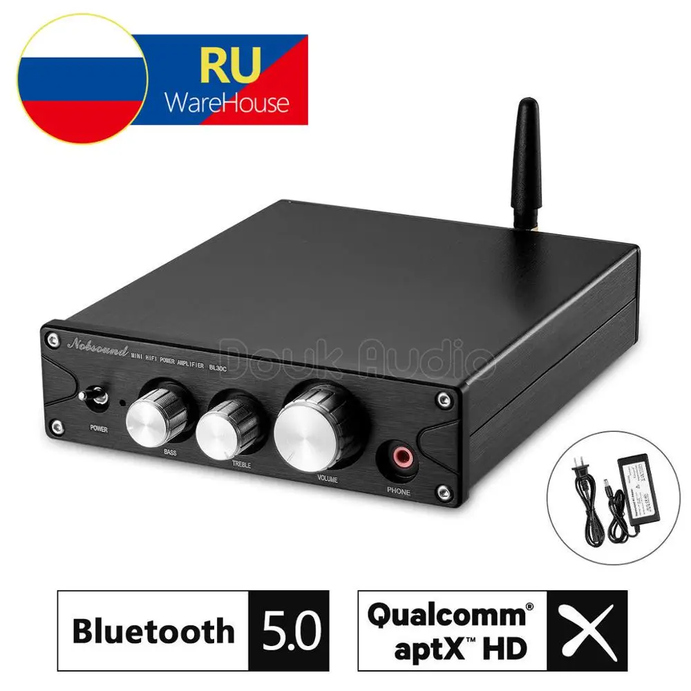 Nobsound Bluetooth 5,0 HiFi цифровой усилитель мощности ES9018 декодирование наушников Amp 100w× 2