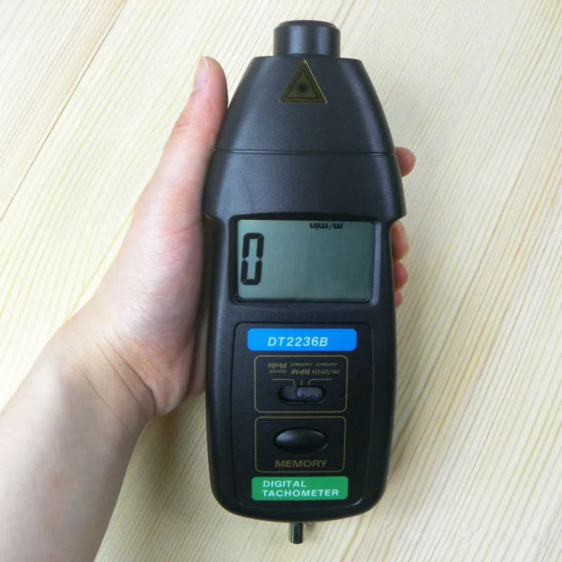Hemobllo DT2236C Digital Tachometer 2 in 1 Non LCD Display Contact Photo RPM Tach Meter Rotation Speed Measurement Black Hemobllo DT2236C Digital Tachometer 2 in 1 Non LCD Display Contact Photo RPM Tach Meter Rotation Speed Measurement Black