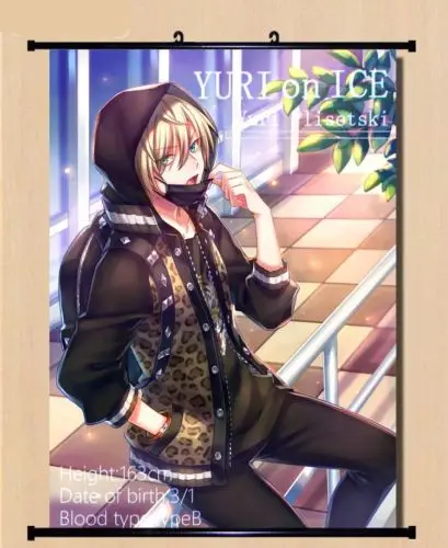 Anime YURI!!! on ICE Yuri Plisetsky Poster Wall Home Decor Scroll