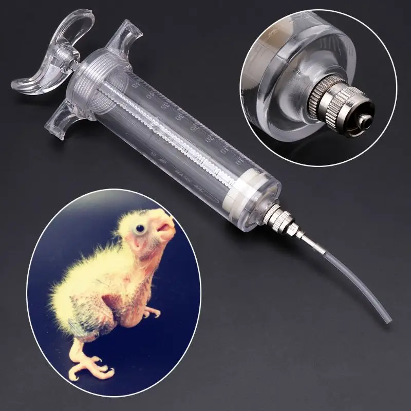 50/100ml Parrot Feeding Syringe Young Bird Birds Profession Feeding Device Exquisite Injector
