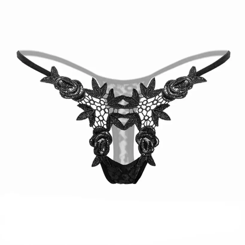 

#5 2018 NEW Fashion Sexy Women Underwear Sexy Lingerie Floral Perspective Temptation Bandage Low Waist