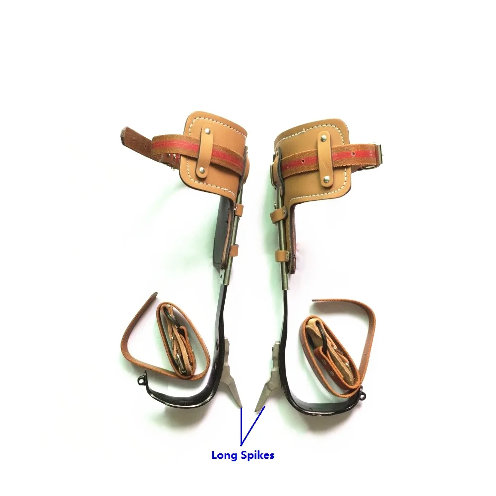 

Steel type Tree wooden pole adjustable climber with Long Spikes