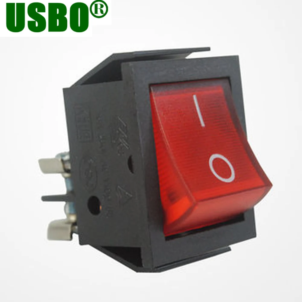 red light Tact Switch With Pressure Foot Extension Screw On Off