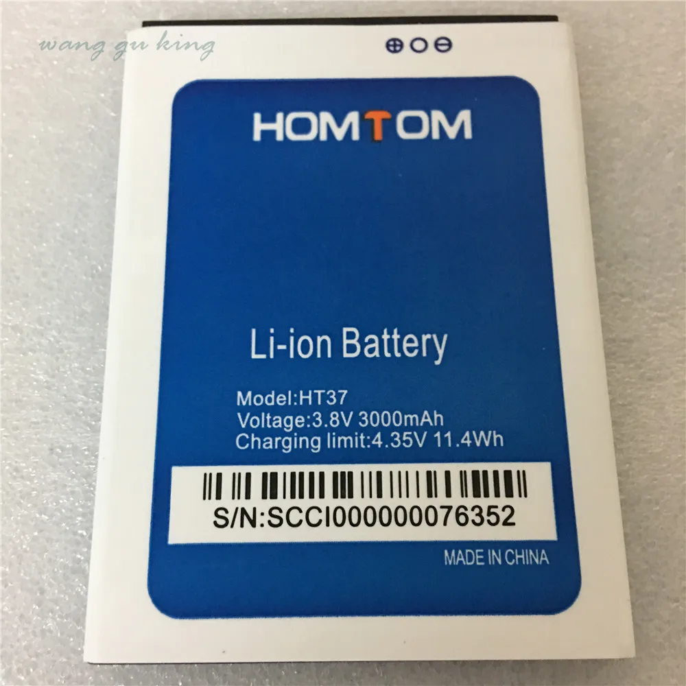 100% оригинал новинка HOMTOM HT37 Pro батарея большой емкости полная 3000 мАч запасная для