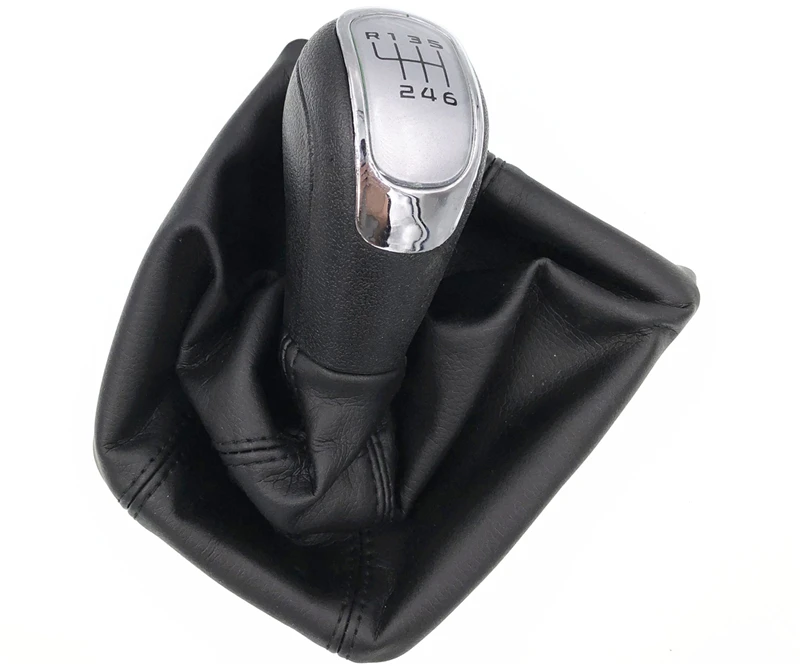 

High Quality 6 Speed Car Gear Shift Knobs With Giator Leather Boot For Skoda Octavia II 09-12 YETI 09-12 Gear Knob