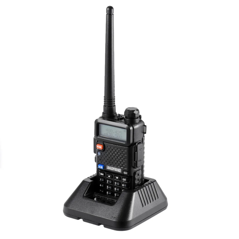 Baofeng UV-5R Двухканальные рации двухстороннее Радио FM трансивер переговорные Dual-Band DTMF закодированы Vox Сигнализация светодиодный фонарик Key Lock