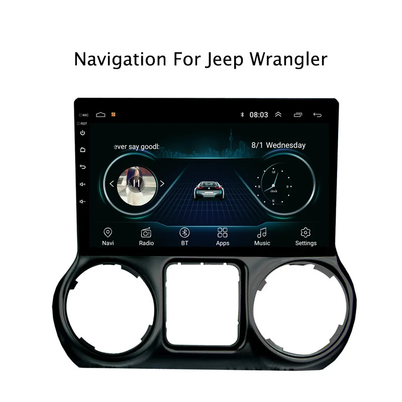 NaviTopia Android 8 1 автомобильный DVD gps Мультимедиа Аудио плеер для Jeep Wrangler 2014 2015 2016