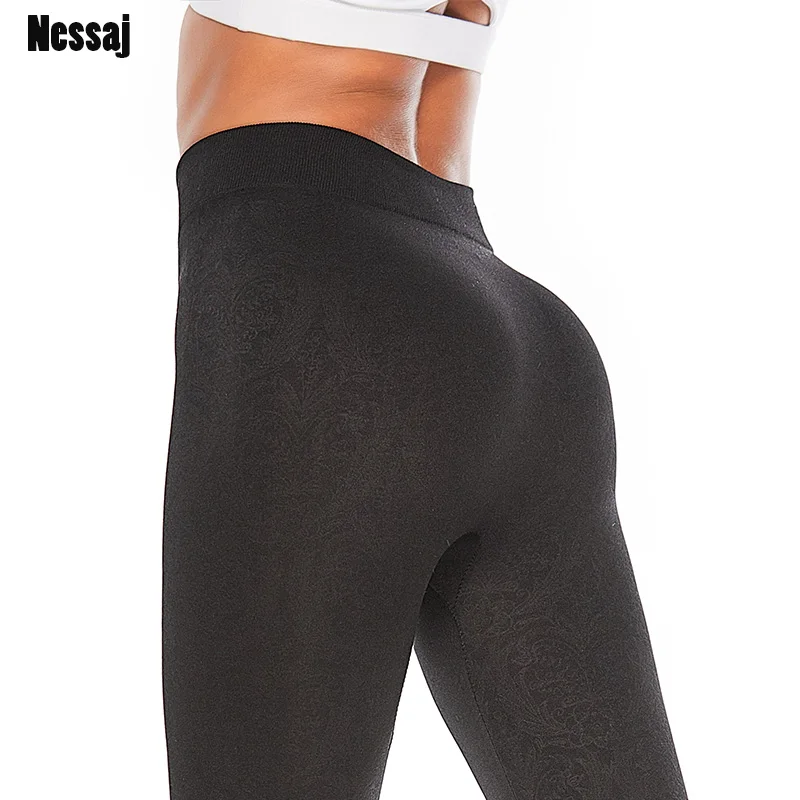 Nessaj S-3XL плюс Размеры бесшовные леггинсы Для женщин Высокая талия Push Up пикантные узкие брюки эластичный Фитнес тренировки Леггинсы