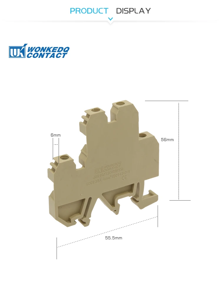 10 шт. DK-4QV/35 Вместо разъема Weidmuller два уровня винтовой зажим клеммные блоки воспламенение Тип DK4QV/35