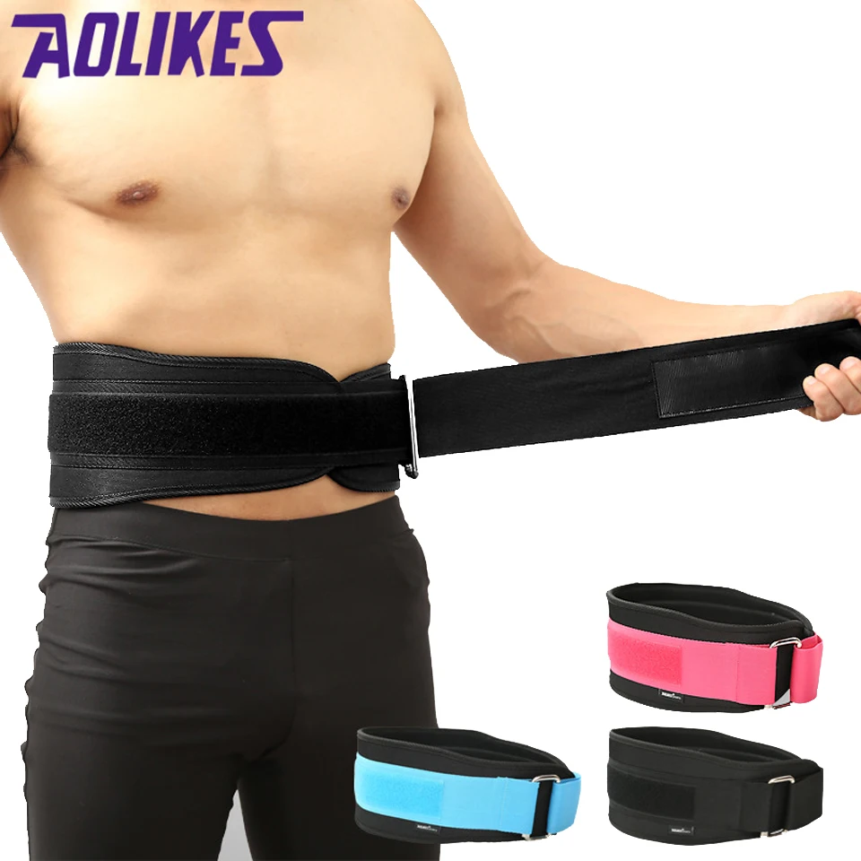 Aolikes 3 цвета фитнес тяжелая атлетика для Powerlifting тренажерный зал спортивные товары, поддержка для талии ремень тренировки сила тренировки тяжелая атлетика