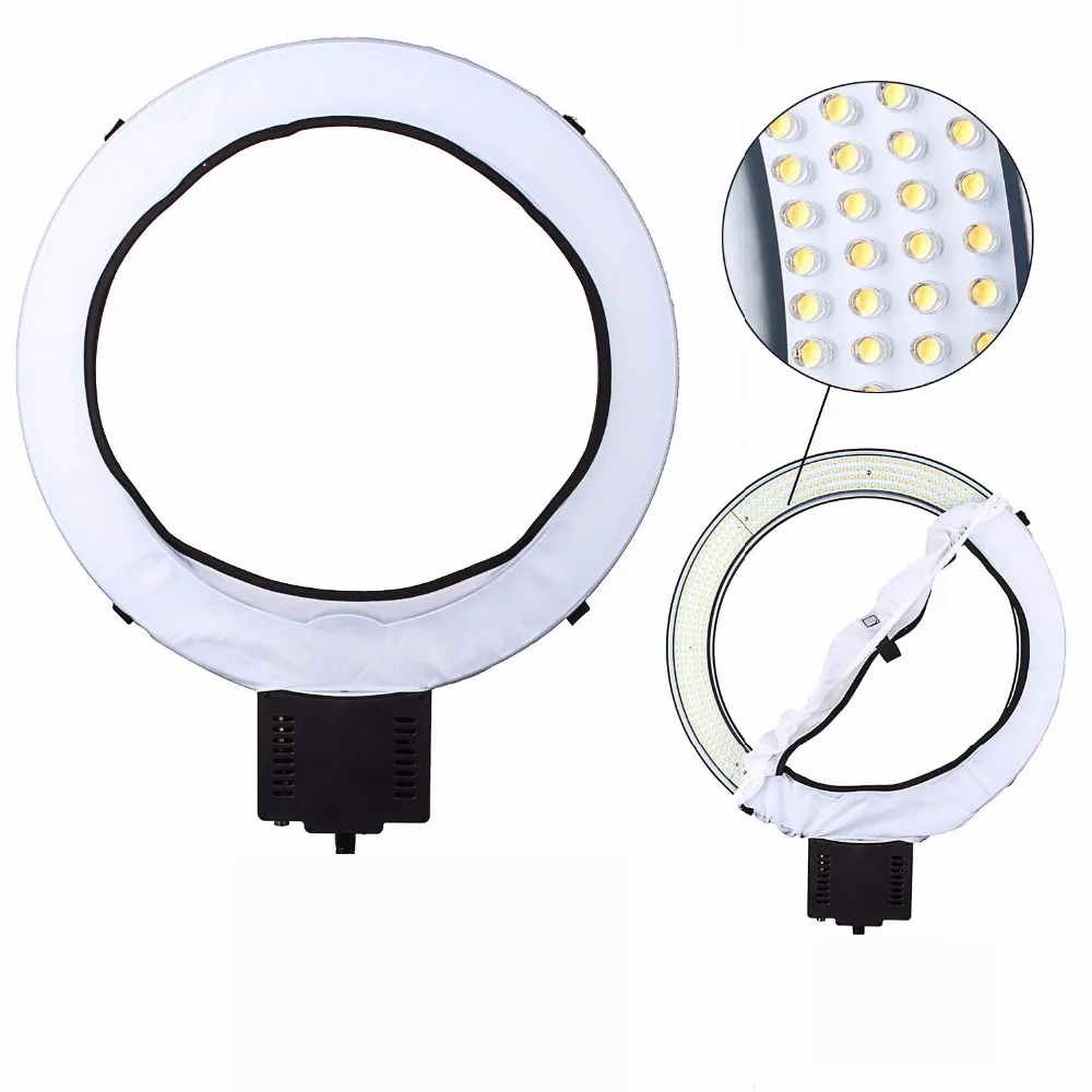  NanGuang CN-R640 LED Ring Light Camera Photo Studio Video Dimmable Makeup Lighting Photography Annu