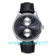 43mm PARNIS energy shows Asian ST2530 Automatic Self Wind men s watch high quality Business watch