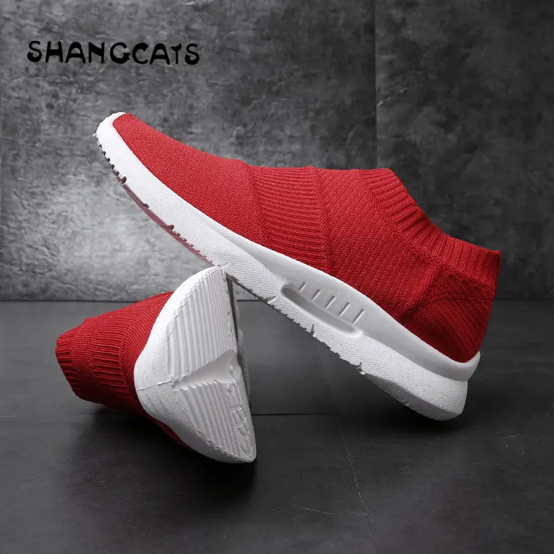 Goedkoop Rood Witte Schoenen Voor Mannen chaussure homme Heren Trainers tenis masculino adulto Casual Schoenen Mannen Trend 2018 Sneakers Zonder Kant