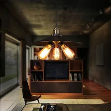 Wall light fixture Village Retro Pendant Light Iron Metal Spray Painting Restaurant Bar Coffee Shop E27 Holder Lamp nordic vintage pastoral bird glass lamp wroungh iron pendant light for restaurant inner coffee bar decorative fixture