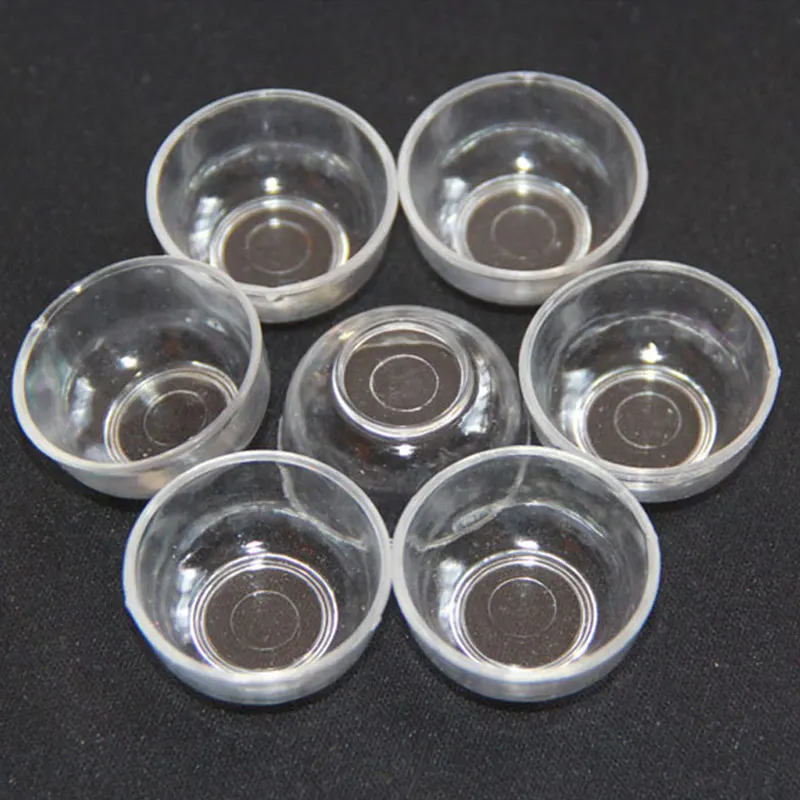 

20PCS/LOT Mini Small Size Round Bowl Model Simulation plastic parfait glass mini Transparent cups Decoration Crafts #DIY052