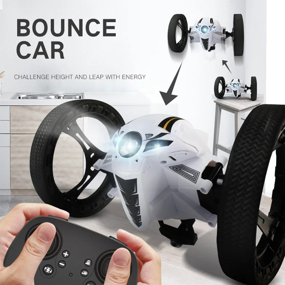 RC робот прыгающий игрушечный автомобиль с гибкими колесами и вращением светодиодный ночник wifi камера мини Tumbling RC отскок Автомобиль Дистанционное управление игрушки