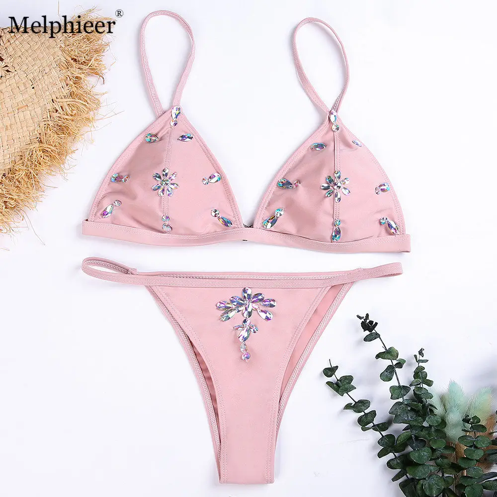 crystal swimwear