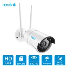 Reolink Wi-Fi Камера 4MP 2.4 г/5 г HD IP Камеры SD Карты Памяти Беспроводное Уличное Водонепроницаемое Видеонаблюдение Безопасности RLC-410WS