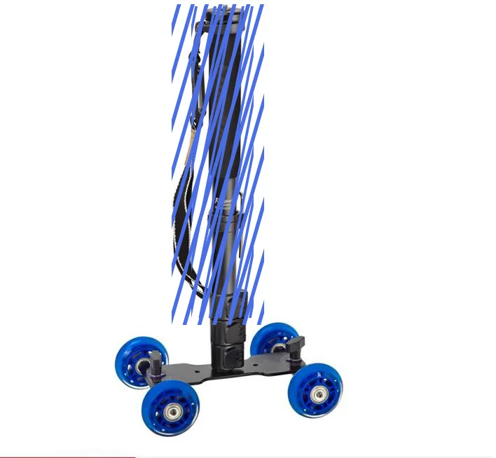 Dolly com Alta Qualidade Flexível Quatro-roda Resistência Flip Lock Monopod Fotografia - Image 4