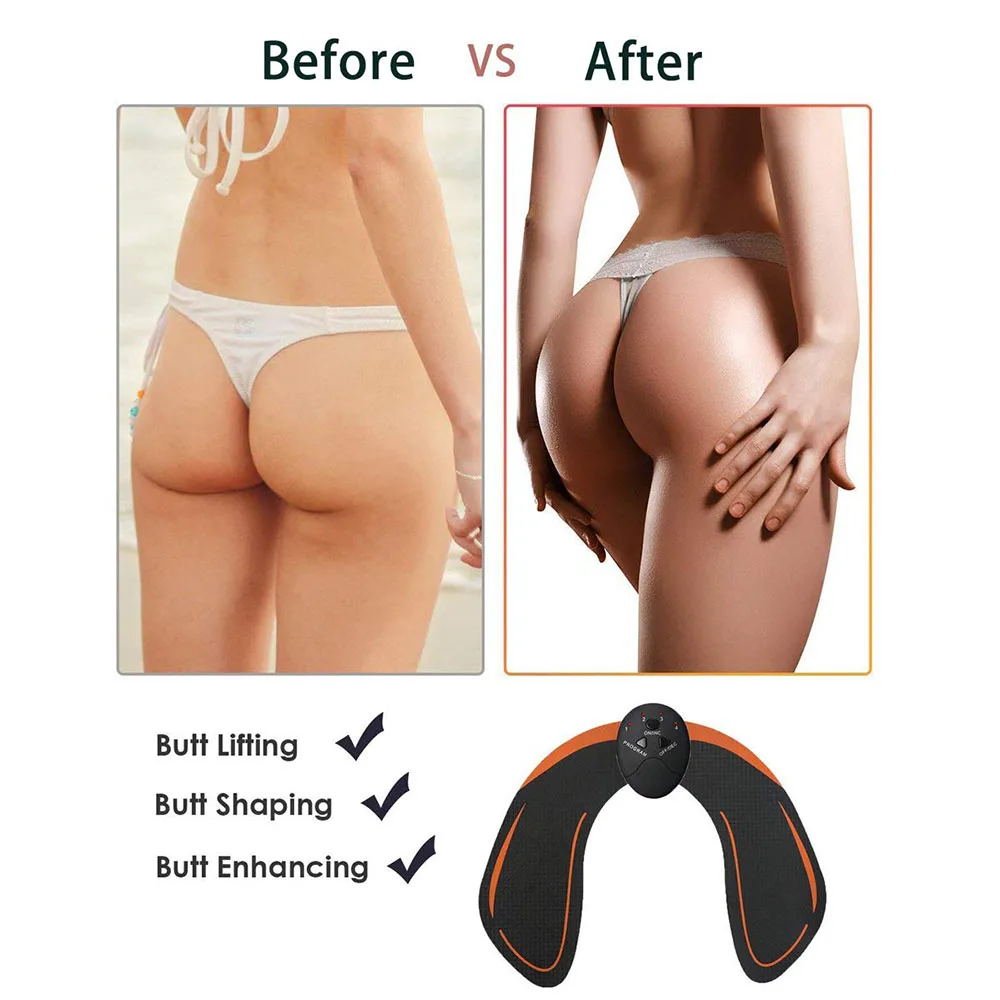 Hip Trainer EMS Lifting Buttock Muscle Electric Stimulator Integrated Fitness Equipments Body Slimming Gym Home Butt Toner (3) -  - 