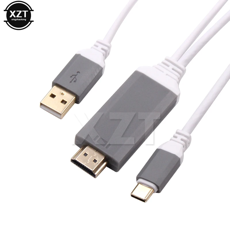 Горячая USB 3,1 к HDMI HDTV Кабель С умной зарядкой типа C кабель UHD для samsung