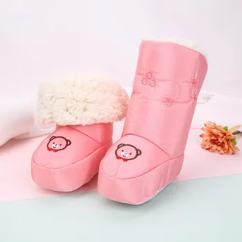 

Winter Baby Girl Boy Fashion Boots First Walkers Newborn Cute Cartoon Non-slip Soft Sole Shoes 0-12M Newborn Baby Gifts