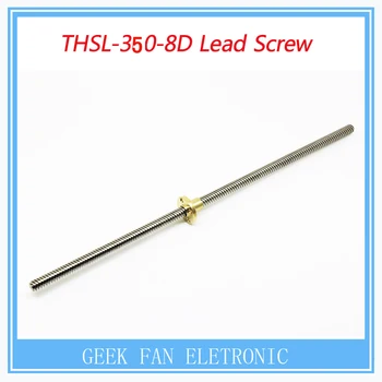 

1 pcs T-type stepper motor screw T8X8 8x350mm Lead Screw Rod T Shape Linear Rail Bar Shaft with Brass Nut H005