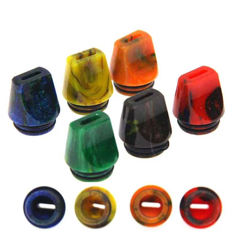 

E-XY New Resin Driptip Flat Drip Tip 810 With 2 Silicon Rings For TFv12 Price TFv8 TFv8 Baby