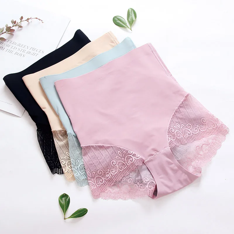 Ladies High Waist Cotton Crotch Underwear,High Elasticity Soft Panties