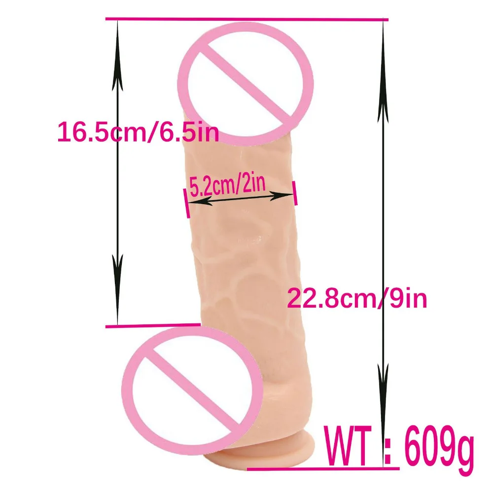Adult Sex Products 9 inch Realistic Huge Dildo Big Strong Sucker Penis Silicone Cock Dick Erotic Sex Toys For Woman Sex Shop