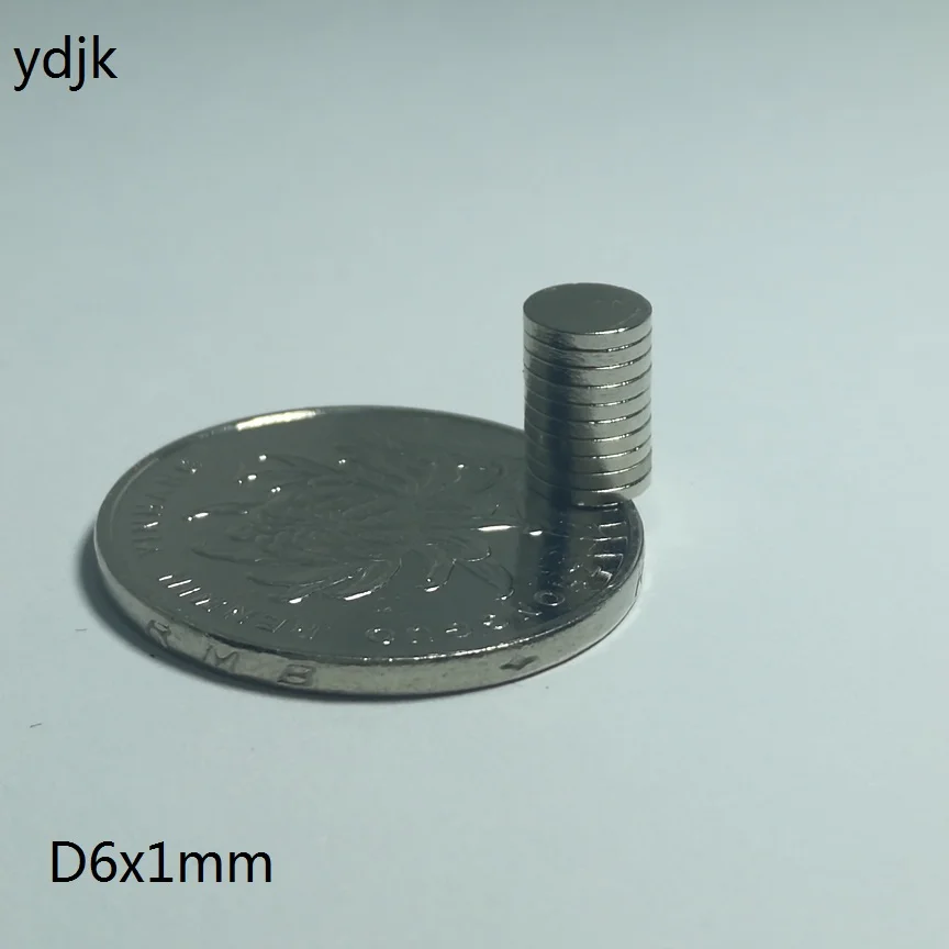 10 20 50 100 шт./лот магнит в форме диска 6x1 мм N35 редкоземельных магнитов прочный неодимовый магнит 6 мм x 1 мм, неодимовый магнит 6*1 мм