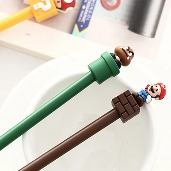 

3pcs/lot Lovely Super Mario Gel Pen Stationery For Kids Children Students Office School Supplies 0.5mm